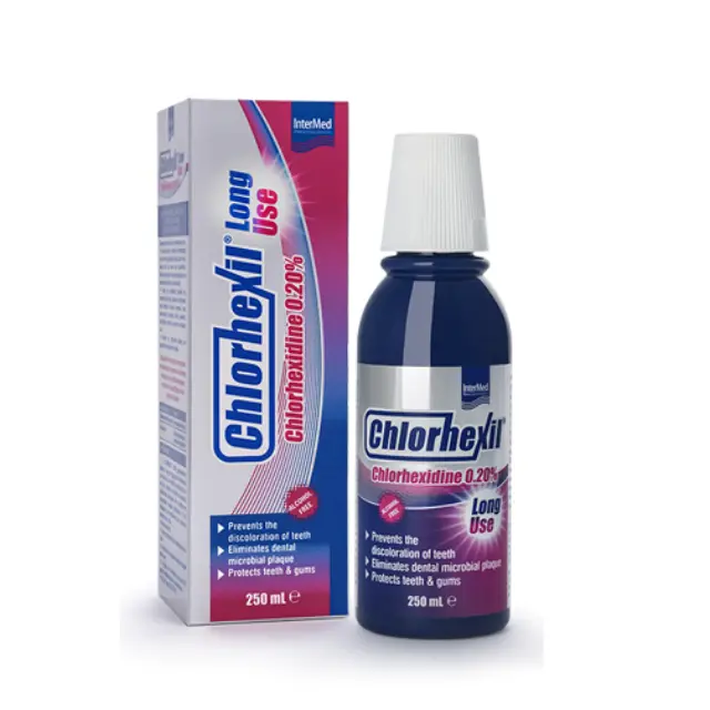 INTERMED Chlorhexil 0.20% Mouthwash Long Use Στοματικό Διάλυμα με 0.20% χλωρεξιδίνη, 250ml