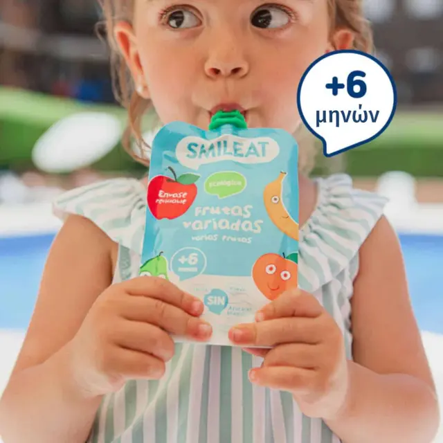 Smileat, Πουρές Φρούτων σε Pouch Βιολογικής Προέλευσης, Μιξ Φρούτων, Χωρίς Γλουτένη, 100gr 3