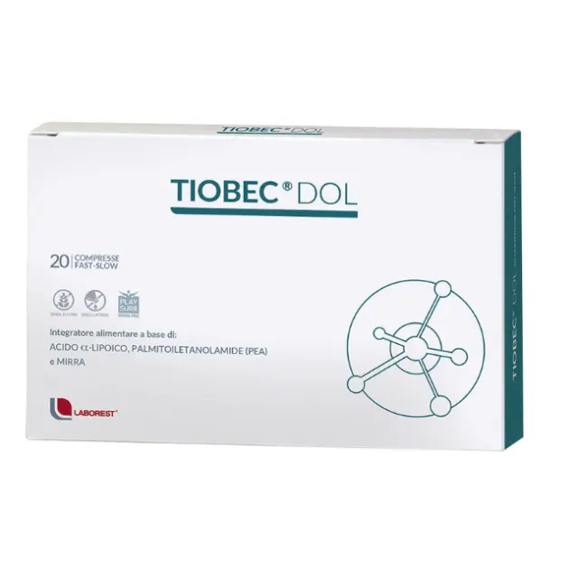 Laborest Tiobec Dol Συμπλήρωμα Διατροφής για Οξύ Πόνο & Φλεγμονή 20 δισκία