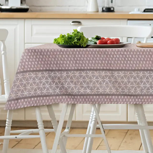 Τραπεζομάντηλο 140x140 Beauty Home Cinnamon Art 8484 Σάπιο Μήλο 50% Βαμβάκι-50% Πολυέστερ