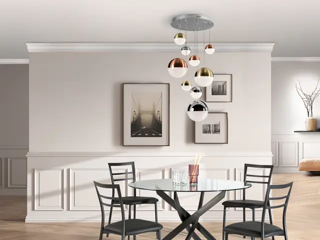 SPHERE DIMMABLE LED LAMP 9L Ø50 φωτιστικό Ορείχαλκος Χρώμιο 2