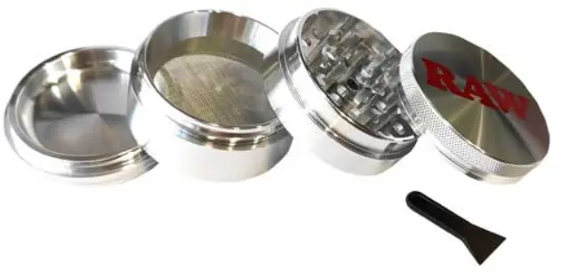 RAW Grinder Τρίφτης Αλουμινίου 56mm - 4 Parts 2