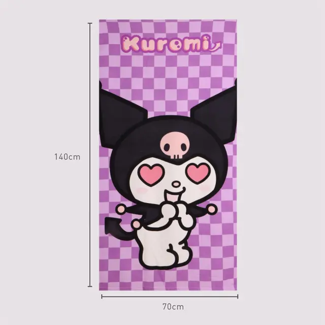 Πετσέτα θαλάσσης Hello Kitty Kuromi microfibre beach towel 70*140cm 2