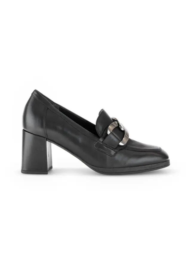 Gabor Μοκασίνια-Loafers Γυναικείο δέρμα Μαύρο GAB/55291 27-SCHWARZ 3