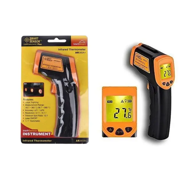 Smart Sensor Θερμόμετρο υπερύθρων χειρός AR360A+ - Infrared Thermometer 0194036