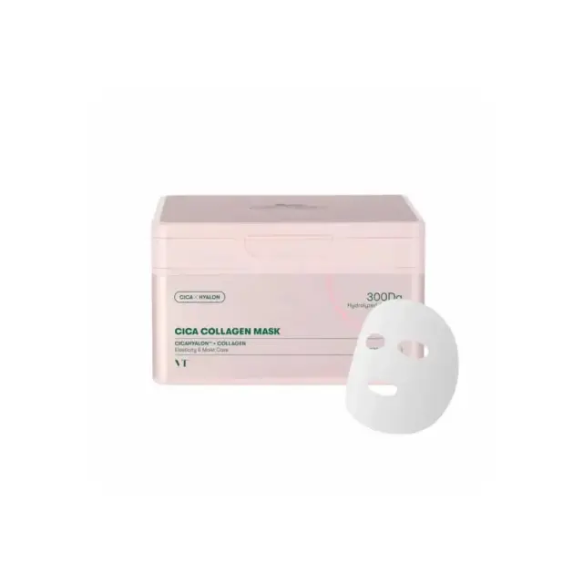 VT Cosmetics Cica Collagen Face Masks, Μάσκες Προσώπου με Κολλαγόνο 30τεμ