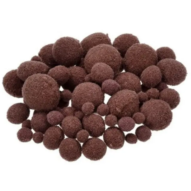 Efco Πον Πον Σετ Συνθετικά Ø7-10-15-20-25mm, Brown - 75τεμ