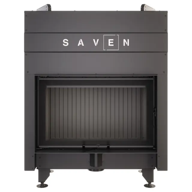 Ενεργειακό Τζάκι Ξύλου 17.0kW Energy Up 80х50 ECO - Saven Χρώμα κεραμικής επένδυσης Λευκό 3