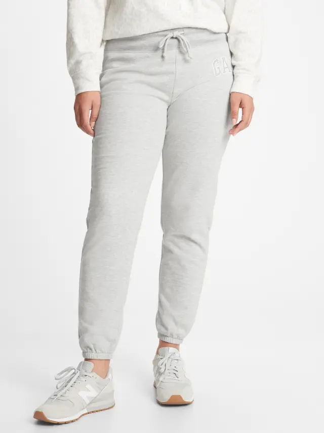 Arch Logo Φλις Jogger Παντελόνι light gray heather