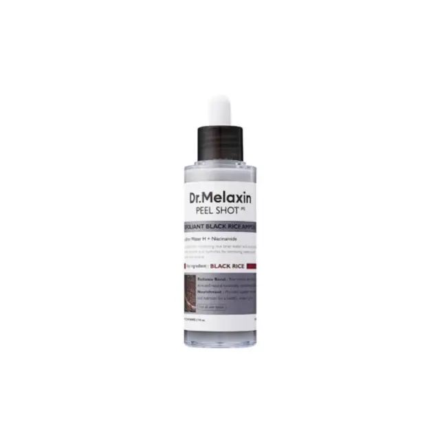 Dr.Melaxin Peel Shot Exfoliating Black Rice Ampoule- Απολεπιστικός Ορός Με Μαύρο Ρύζι 80Ml