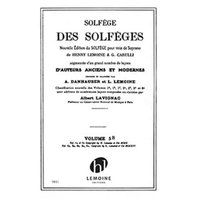 Lemoine Solfege 5B (με συνοδεία)