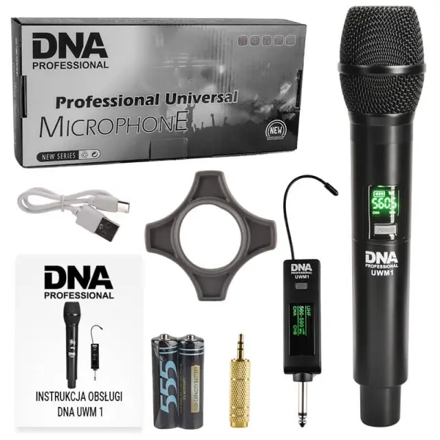 DNA UWM 1 microphone wireless sound system 560-590 MHz 2