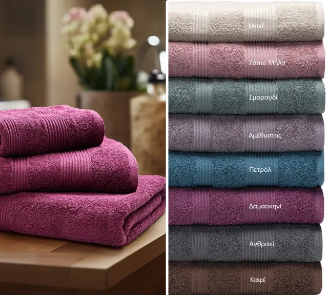 Πετσέτα Λουτρού 90x180 650gsm Beauty Home Euphoria 3400 100% βαμβακερό- Καφέ
