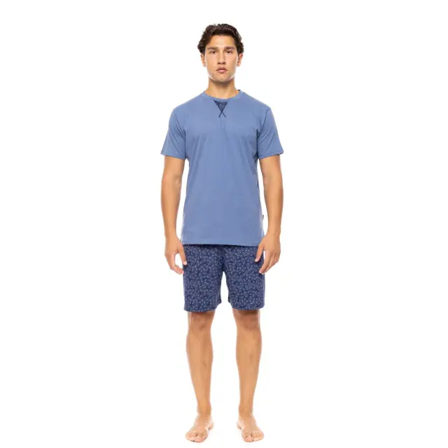 Ανδρική Πυτζάμα S-M577 Midnight Paisley Cosmos Blue Ulisse
