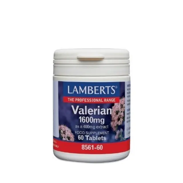 Lamberts Valerian 1600mg Συμπλήρωμα Διατροφής με Εκχύλισμα Βαλεριάνας, 60 ταμπλέτες