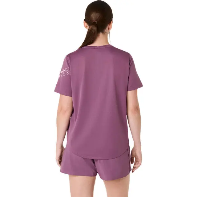 Asics Women's Icon Shortsleeve T-Shirt Μωβ 2012D363-500 (Asics) - Medium 2