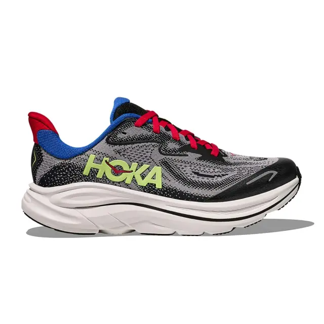 Hoka Unisex Big Kids Clifton 10 Μαύρο - Γκρι 1168860-FRYB (Hoka)