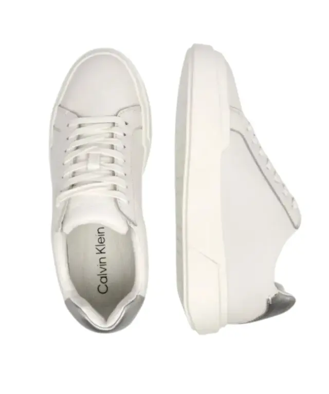 Calvin Klein - Γυναικεία Sneakers Met. Cupsole YW0YW01948-0LC Λευκό 3