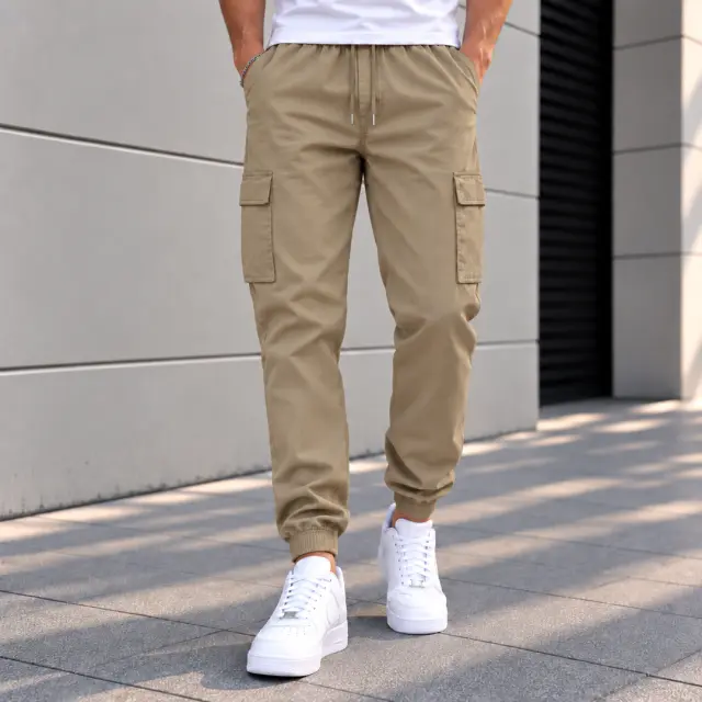Jogger Cargo Noshame® Μπεζ - 402631 - XXL