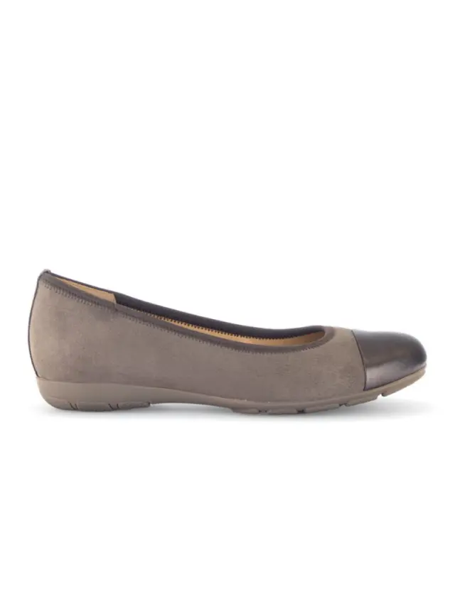 Gabor Μπαλαρίνες Γυναικείο δέρμα Nubuck/δέρμα Καφέ GAB/74161 40-D.FANGO/BRON 3