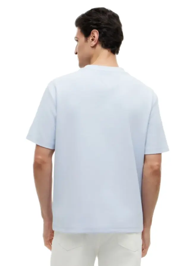 TommyHilfiger ανδρικό t-shirt με ζακάρ λογότυπο MW0MW43212-1 2