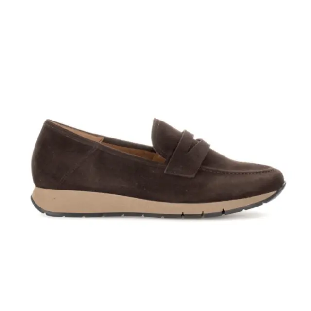 Gabor Μοκασίνια-Loafers Γυναικείο δέρμα Nubuck Καφέ GAB/52471 41-CHOCOLATE