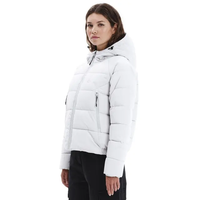 Emerson Hooded Puffer Jacket (252.EW10.91-Clay Grey) - Εκρού 2