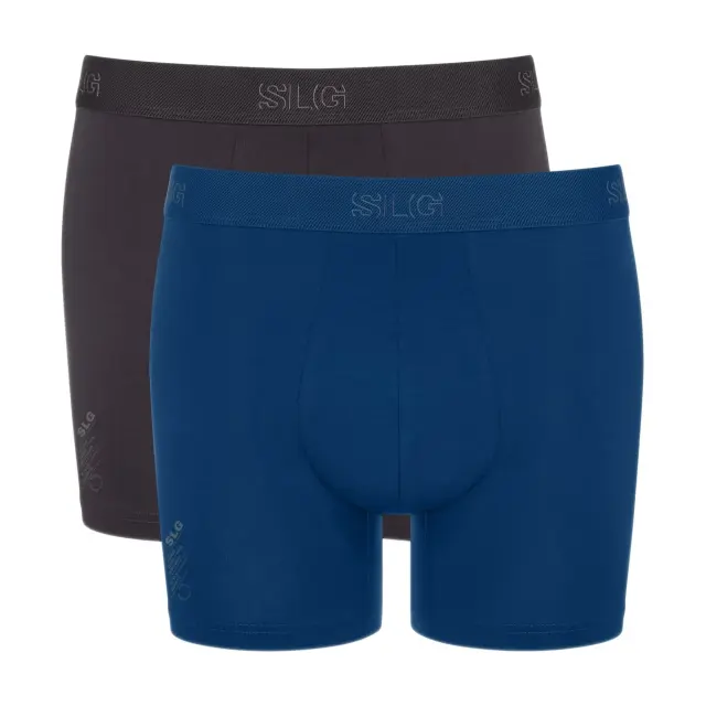 Sloggi Ανδρικό Boxer SLG Base Short - Διπλό Πακέτο, Χρώμα Black Combination