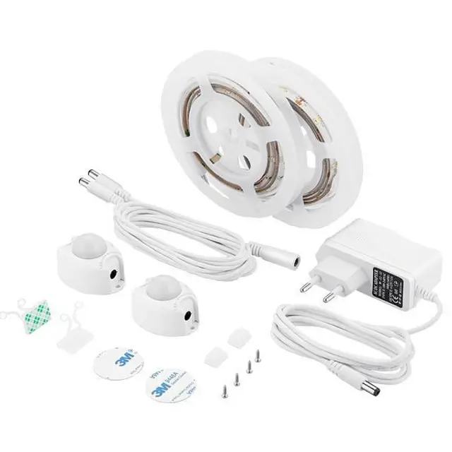 Ταινία LED 6W Dimmable Με Αισθητήρα Κίνησης 1.2m EUROLAMP 145-70021 Σετ 2Τμχ
