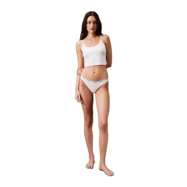 Calvin Klein Γυναικείο String Modern Logo Thong, Χρώμα Λευκό - L 3