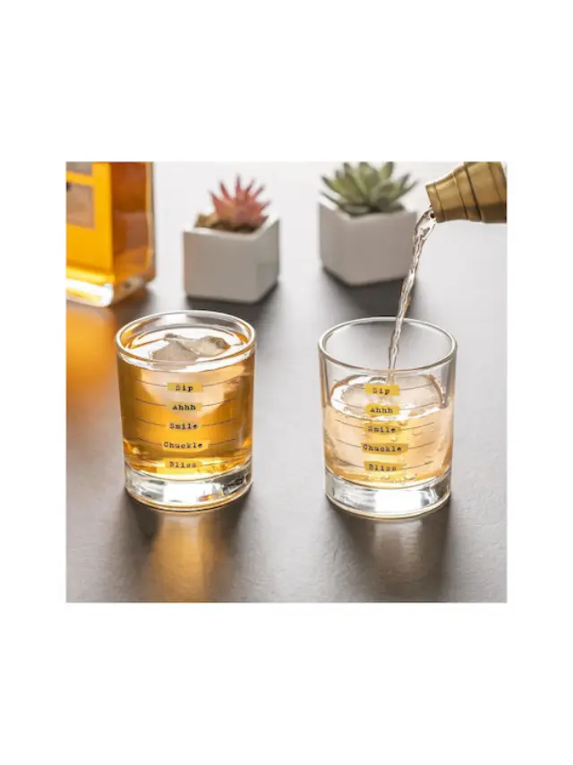Σετ Ποτηριών 2 τμχ Five Stages To Happiness Glass GL20 3