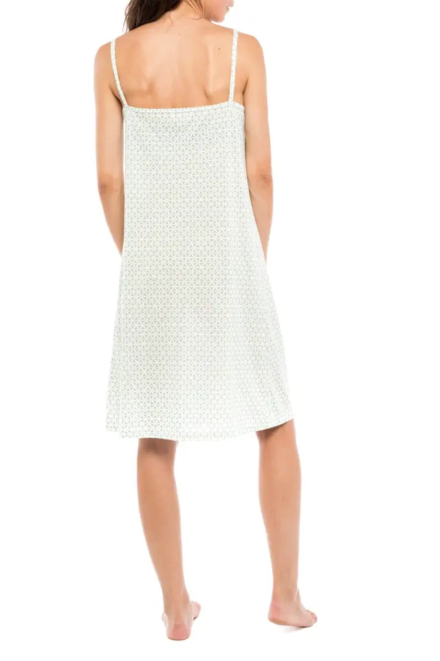 S1112 - Type - NIGHTGOWN GREEN GEOMETRIC 3