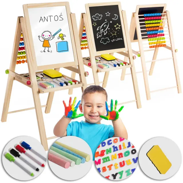 Ricokids Παιδικός Πίνακας Διπλής Όψης Πτυσσόμενος