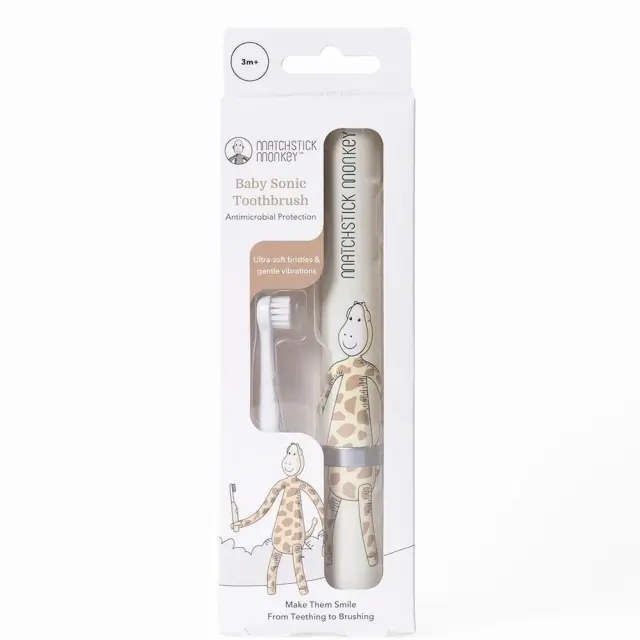 Matchstick Monkey Sonic Βρεφική Ηλεκτρική Οδοντόβουρτσα Giraffe 3m+