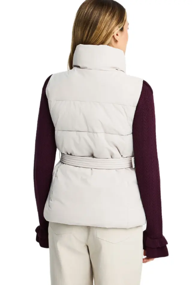 Funky Buddha γυναικείο αμάνικο μπουφάν με ζώνη FBL014-102-01-2 2