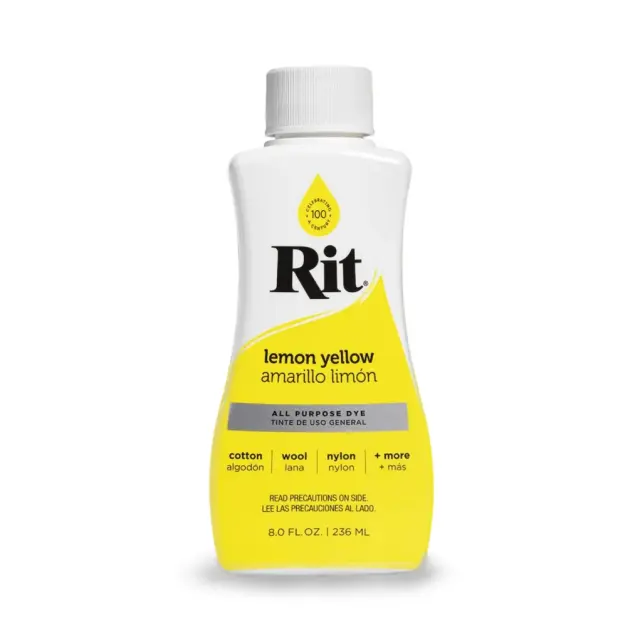 RIT DYE Liquid All-Purpose Βαφή Υφασμάτων – Lemon Yellow 236ml