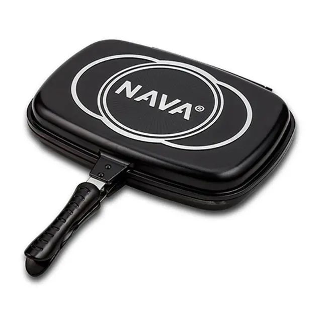 NAVA - Διπλή γκριλιέρα "Funtzio" με αντικολλητική επίστρωση stone 32cm