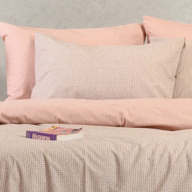 Παπλωματοθήκη 225x245 Υπέρδιπλη Casual Line Melinen Davide Rose 50% Βαμβάκι-50% Πολυέστερ 2