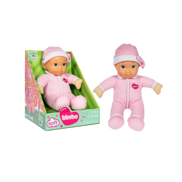 Κούκλα μωρό ροζ Globo Bimbo soft doll