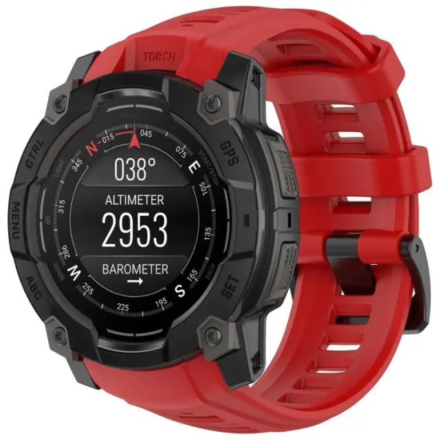 Breathable Λουράκι για Garmin Instinct 3 50mm-Red OEM