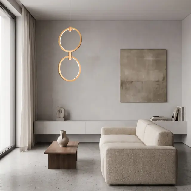 ΚΡΕΜΑΣΤΟ ΦΩΤΙΣΤΙΚΟ LED ACA KY011EC29QGD LILO ΜΑΤ ΧΡΥΣΟ ΑΛΟΥΜΙΝΙΟ + ΣΙΛΙΚΟΝΗ 26W 2800K-3200K-4000K 1050LM IP20 250MMX2 / KY011EC29QGD 2