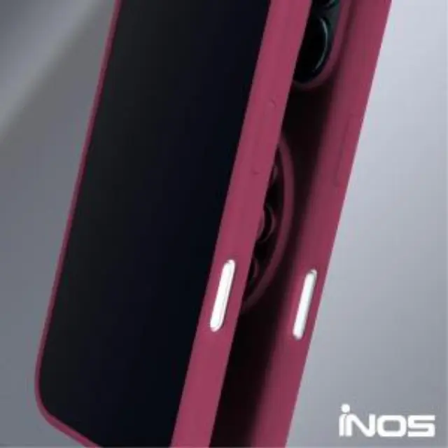Θήκη Silicon & PC inos Apple iPhone 18 Pro/ 17 Pro με Suction Cup Μπορντώ N70867 3