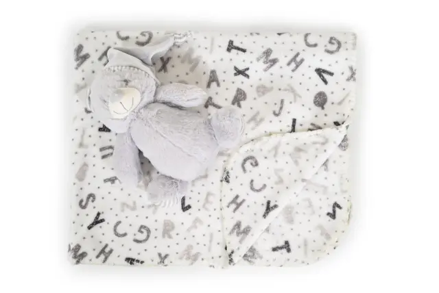 Cangaroo Βρεφική Κουβέρτα Αγκαλιάς με Παιχνίδι Grey Bear 3800146269210