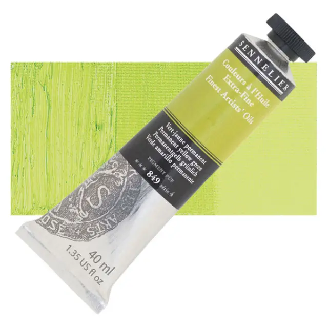 Sennelier Λάδι Finest Artists Oil 849 Permanent Yellow Green - 40ml