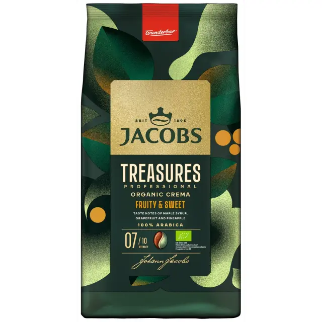 Jacobs Treasure Crema Bio 1kg Σε Κόκκους