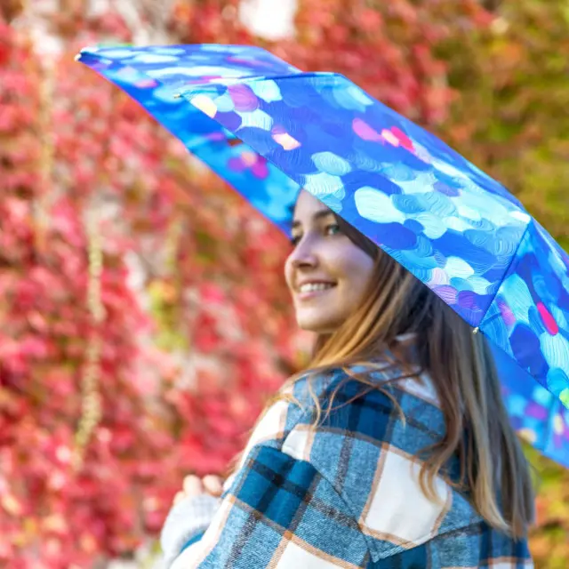 Pylones Ομπρέλα Αυτόματη / Folding Umbrella: Parapli (8 σχέδια) Blue Palette 3