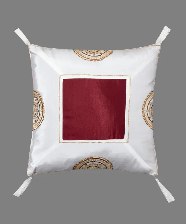 Μαξιλαροθήκη (40cm x 40cm) 612 ΧΜ-45 Μπορντώ - -