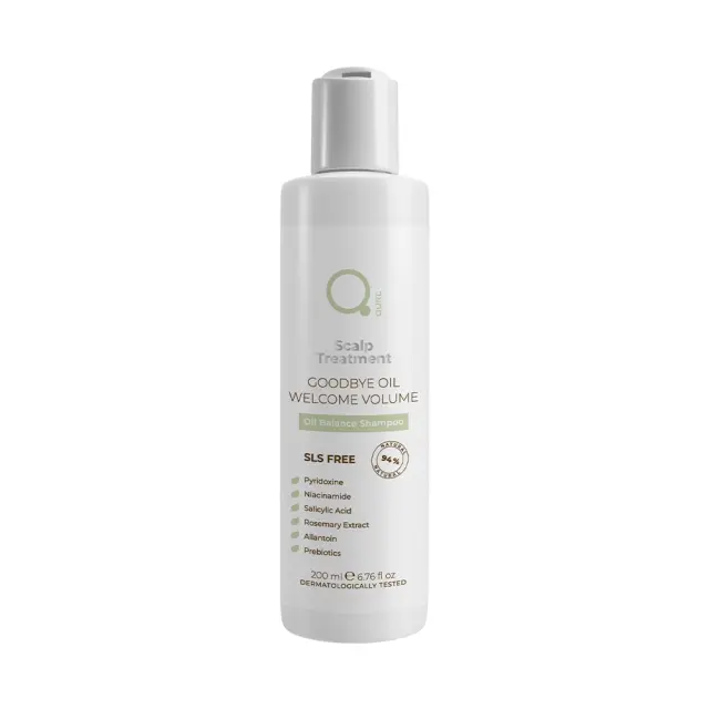 Oil Balance Hair Shampoo 200ml SLS Free by Qure | Σαμπουάν Κατά της Λιπαρότητας