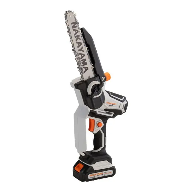 Nakayma EC1200 - Κλαδευτικό Αλυσοπρίονο Μπαταρίας 21V ,Brushless, Li-Ion με Λάμα 20cm, 1.3kg με Φορτιστή + 2 Μπαταρίες 2Ah (2x 2Ah) (075004) 3