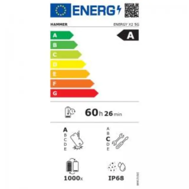Κινητό Τηλέφωνο Hammer Energy X2 5G (Dual SIM) 256GB 8GB RAM Μαύρο-Πορτοκαλί N70279 3